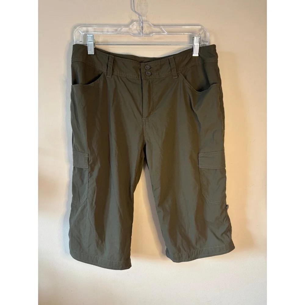 Patagonia Quandary Cargo Shorts Womens 8 Olive Green Hiking Outdoor 57246 SP12
